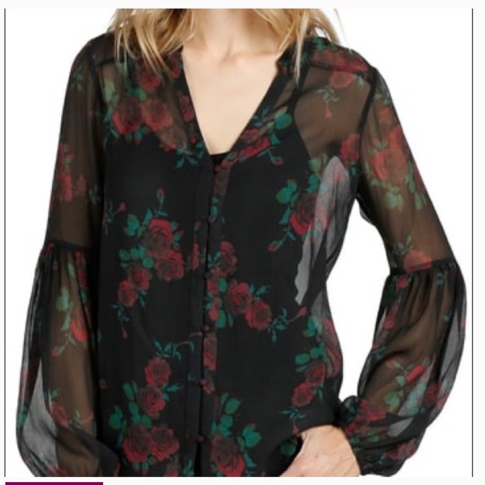 PAIGE‎ Joplin rose blouse large